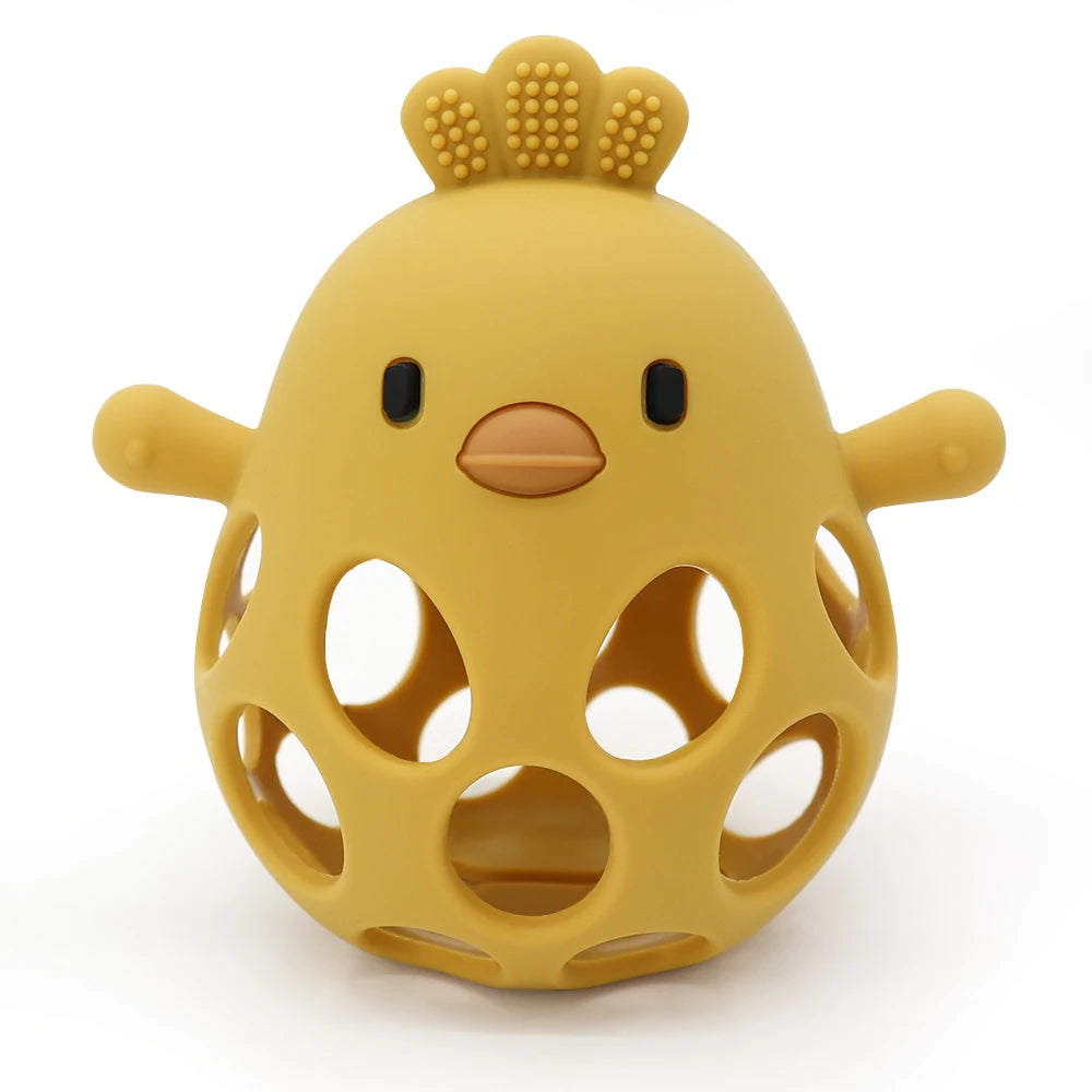 Anneau de dentition en silicone : soulage les gencives et amuse les petites mains !