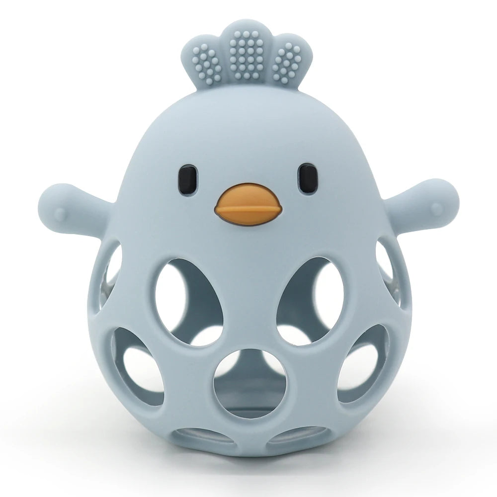Anneau de dentition en silicone : soulage les gencives et amuse les petites mains !