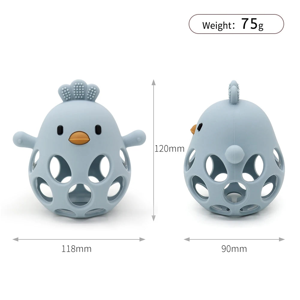 Anneau de dentition en silicone : soulage les gencives et amuse les petites mains !