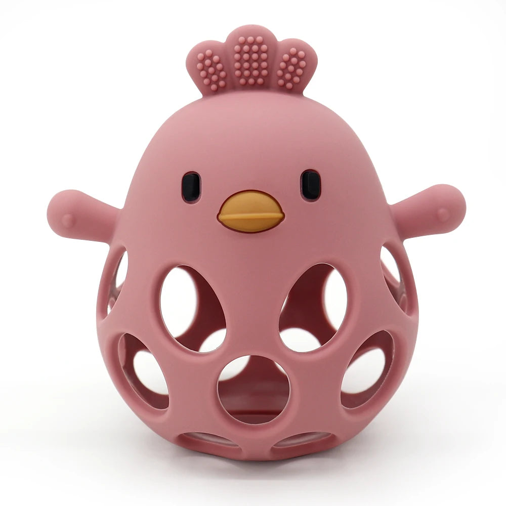 Anneau de dentition en silicone : soulage les gencives et amuse les petites mains !