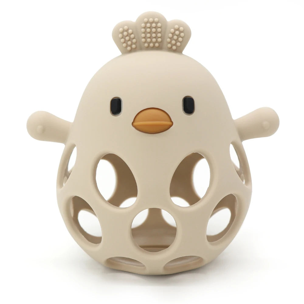 Anneau de dentition en silicone : soulage les gencives et amuse les petites mains !