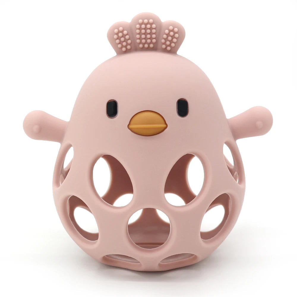 Anneau de dentition en silicone : soulage les gencives et amuse les petites mains !
