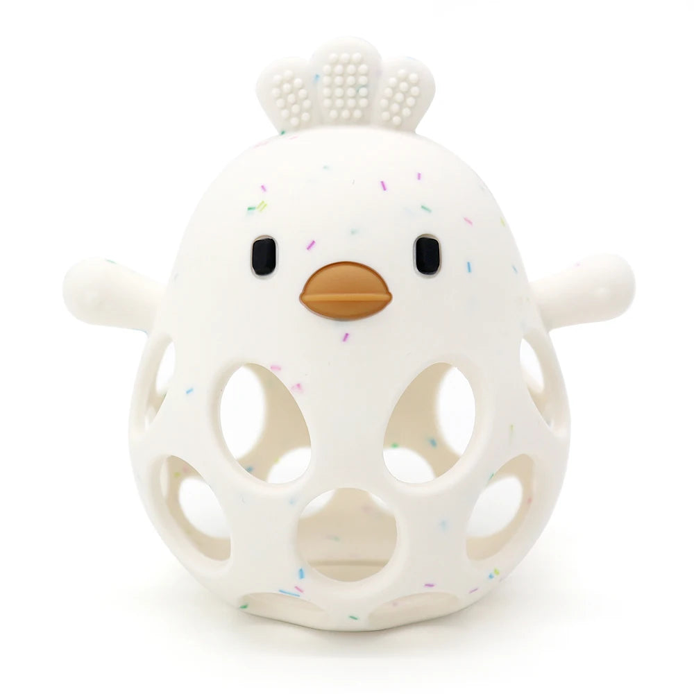 Anneau de dentition en silicone : soulage les gencives et amuse les petites mains !
