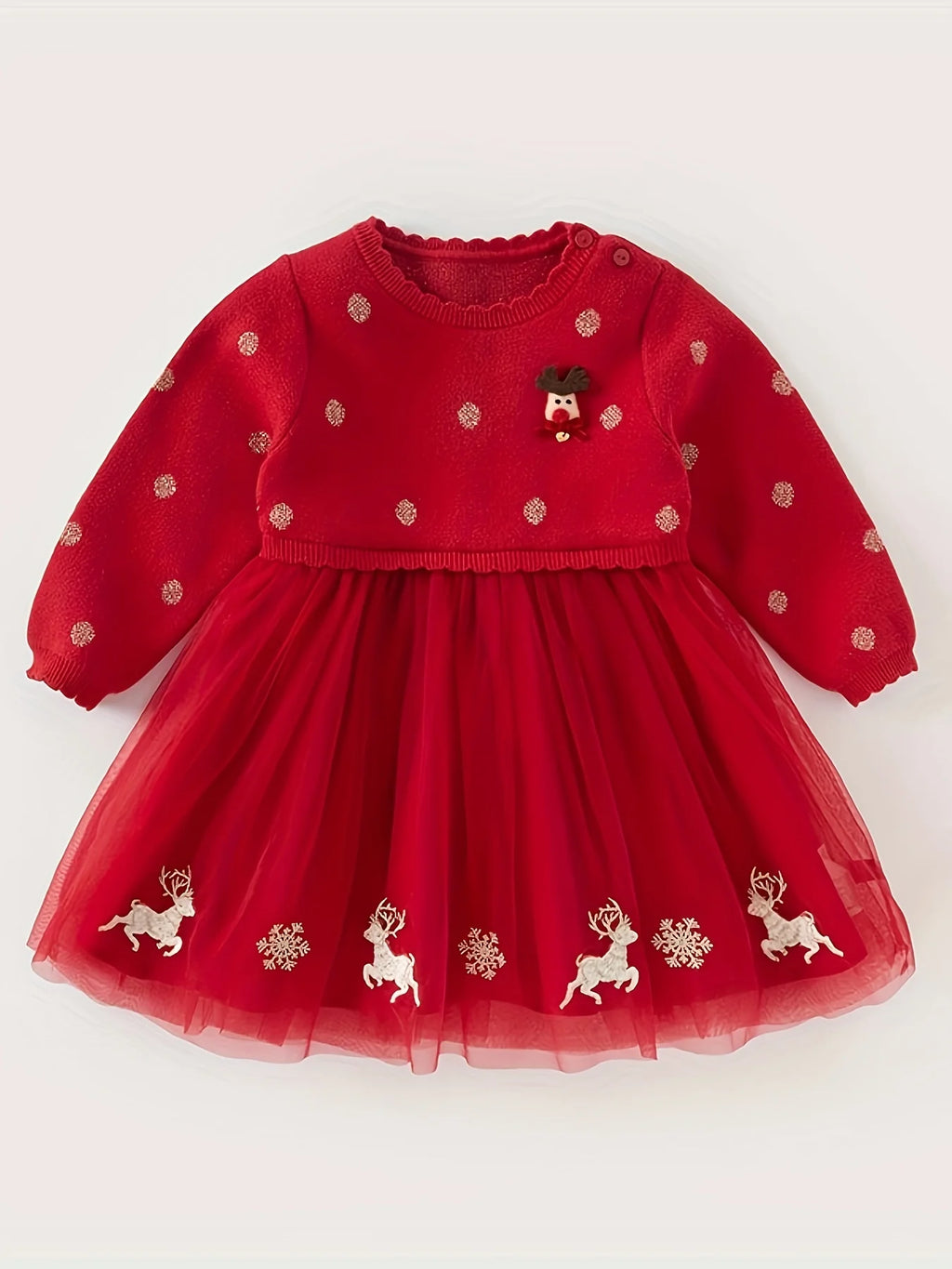 Robe rouge "FLOCON" | Féerique