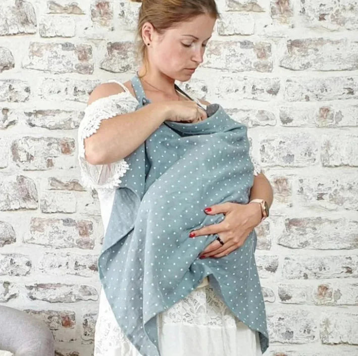 🧣 Voile d’allaitement & portage – couverture grossesse, nursing cover discret & multi‑usage