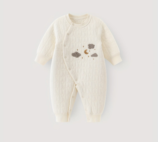 Combinaison bébé laiteuse en Coton Doux | Confort & Élégance d'Hiver (garçon & fille)