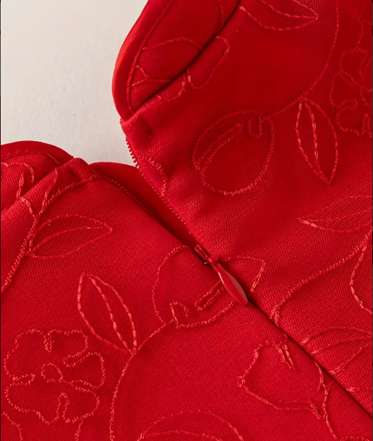 Robe rouge "ELEGANTE" | Chaleur Festive