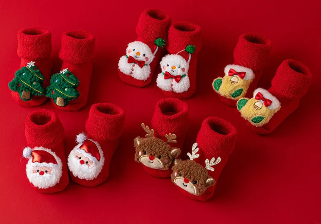 Chaussons bébé "MON 1ER NOEL" | CotonDoux