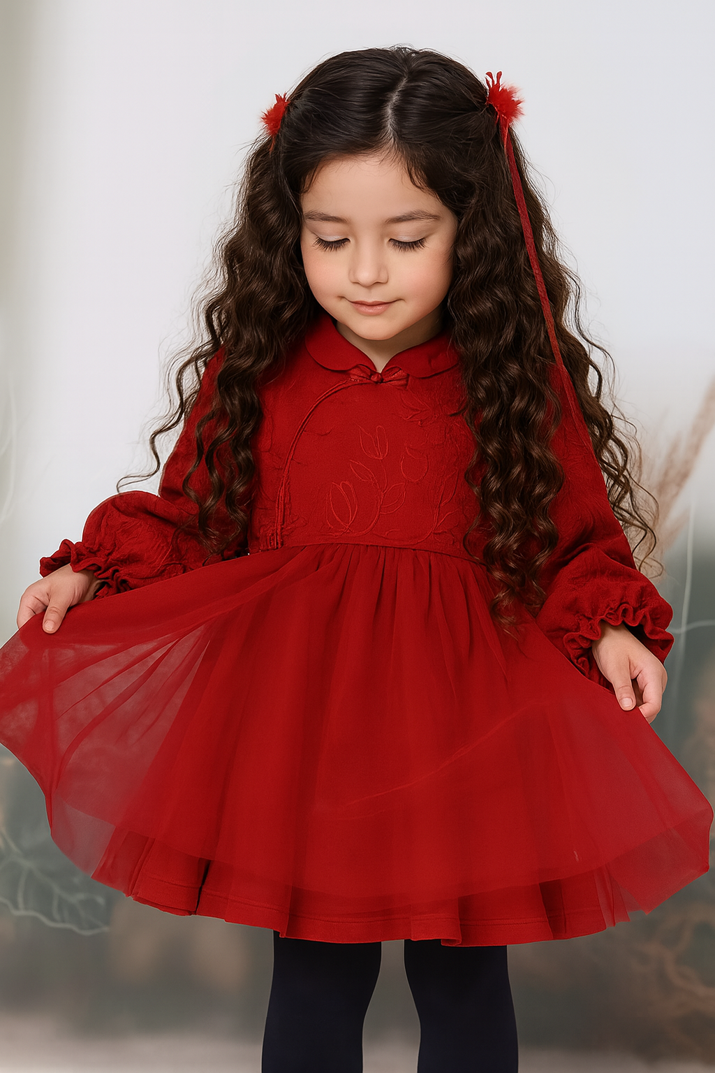Robe rouge "ELEGANTE" | Chaleur Festive