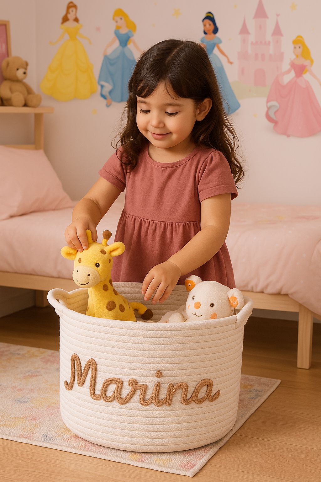 🧺 Panier de rangement pour chambre de bébé personnalisable