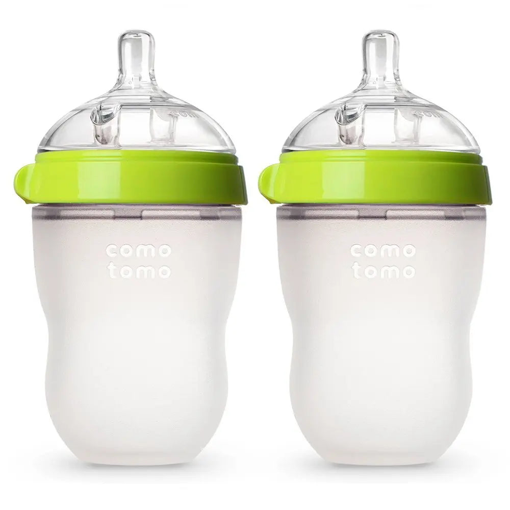 "Como Tomo" silicone baby bottles: comfort and softness just like mom's!