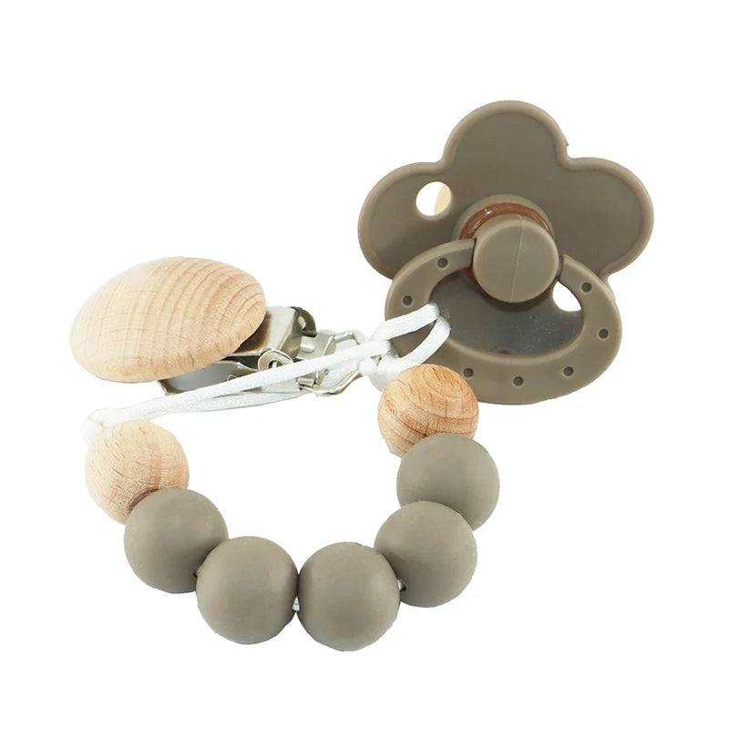 "Modabebe" pacifier and pacifier clip: safety, style and softness combined!