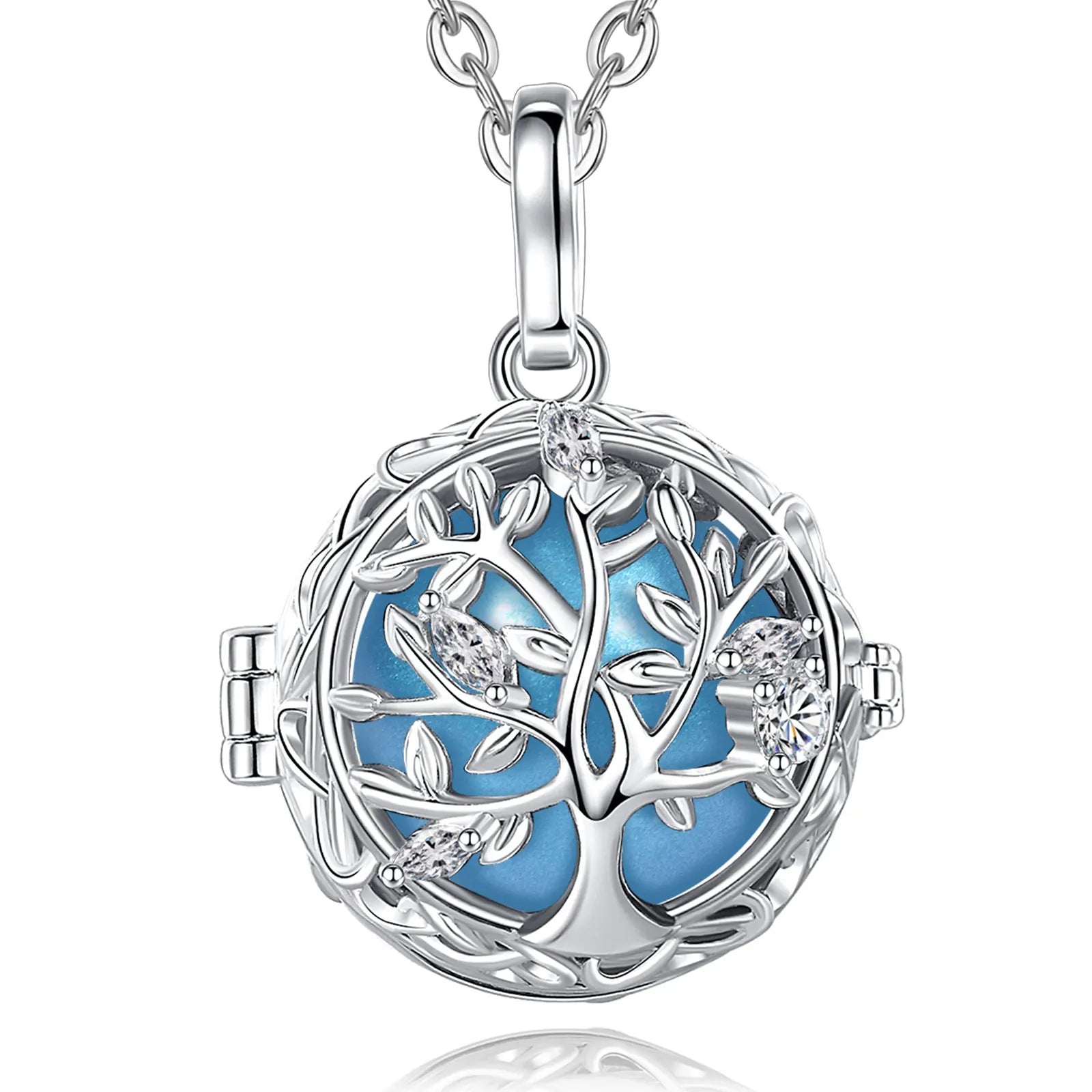 🧘‍♀️ Eudora pregnancy bola necklace – “tree of life” pendant, 18 mm musical ball, DIY jewelry