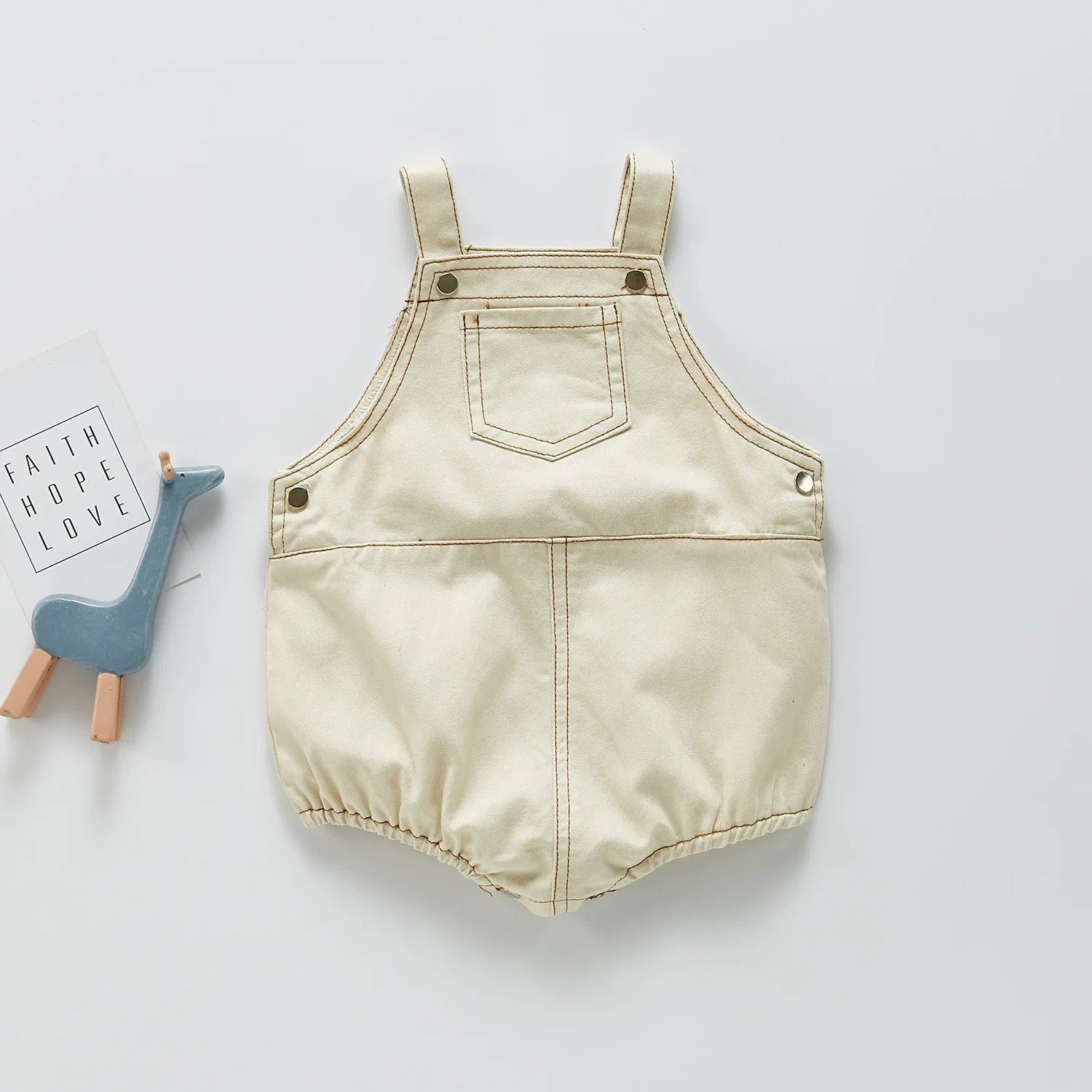 Denim romper: a trendy look (boys and girls)