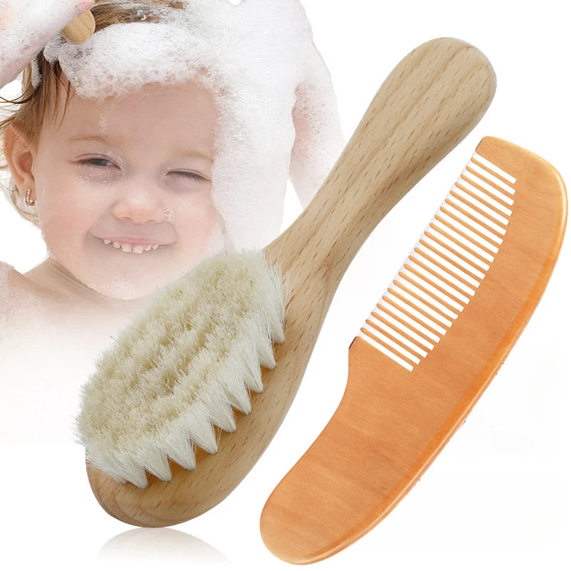 Natural wooden comb and hairbrush: take care of baby, naturally!