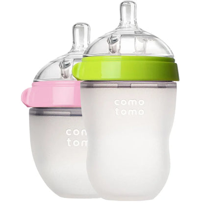 "Como Tomo" silicone baby bottles: comfort and softness just like mom's!