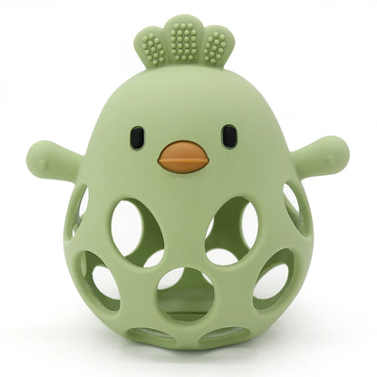 Anneau de dentition en silicone : soulage les gencives et amuse les petites mains !