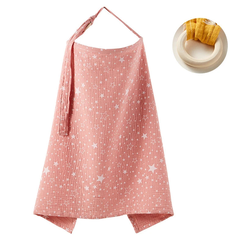 🧣 Voile d’allaitement & portage – couverture grossesse, nursing cover discret & multi‑usage