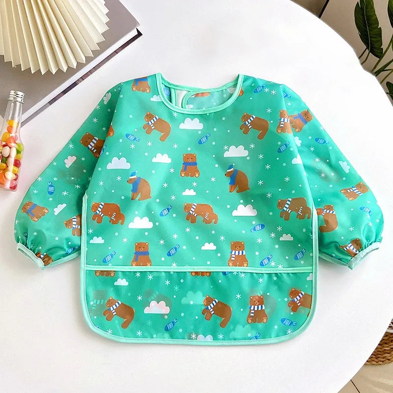 Waterproof long-sleeved bibs: comfort, style and zero stains!