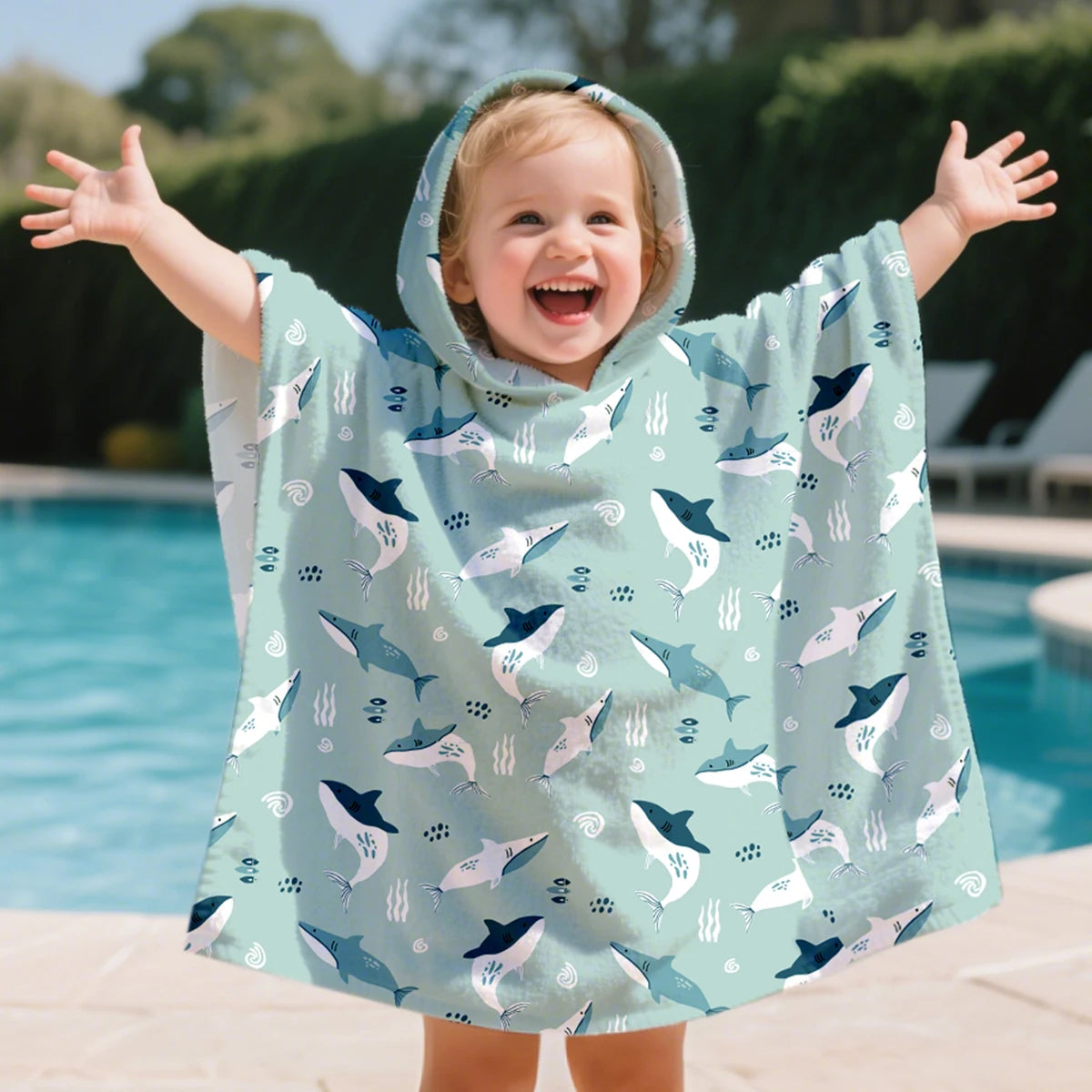 "ELINFANT" bath cape: for little heroes coming out of the water!