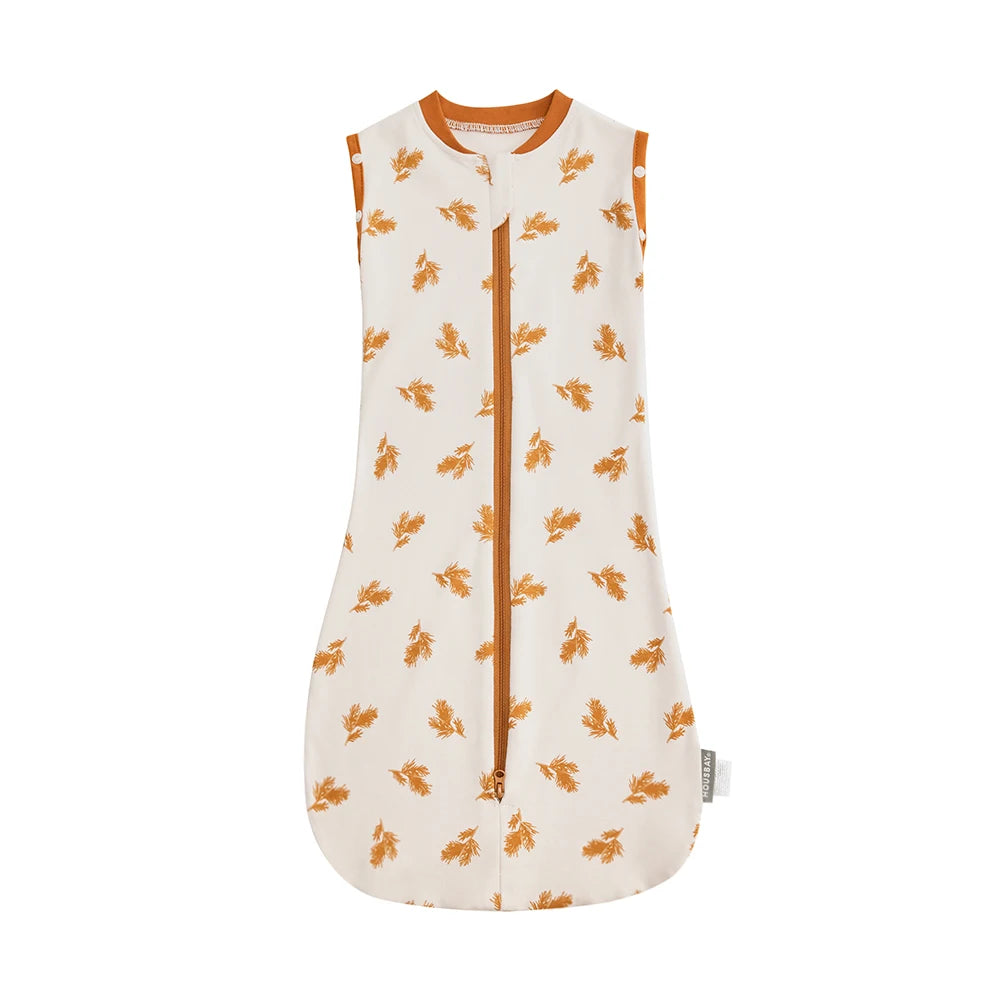 🌙 Baby summer sleeping bag – 100% soft cotton – Sleeveless – 0 to 12 months