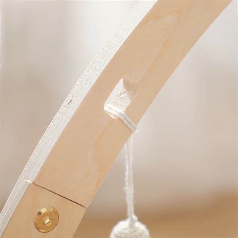 Wooden play frame for babies