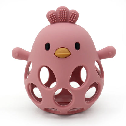 Anneau de dentition en silicone : soulage les gencives et amuse les petites mains !