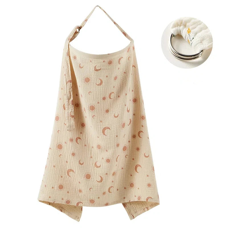 🧣 Voile d’allaitement & portage – couverture grossesse, nursing cover discret & multi‑usage