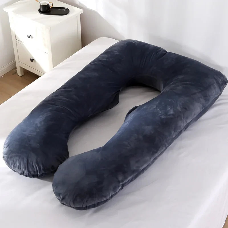 🌙 Maternity pillow 120×70 cm – comfortable, pregnancy &amp; breastfeeding support, soft cushion