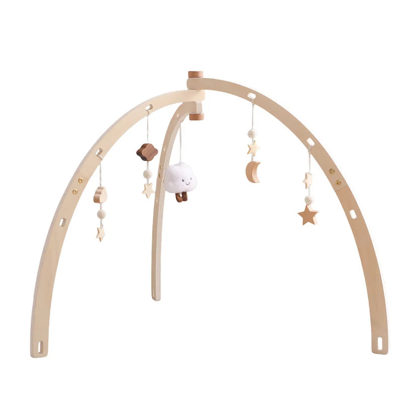 Wooden play frame for babies