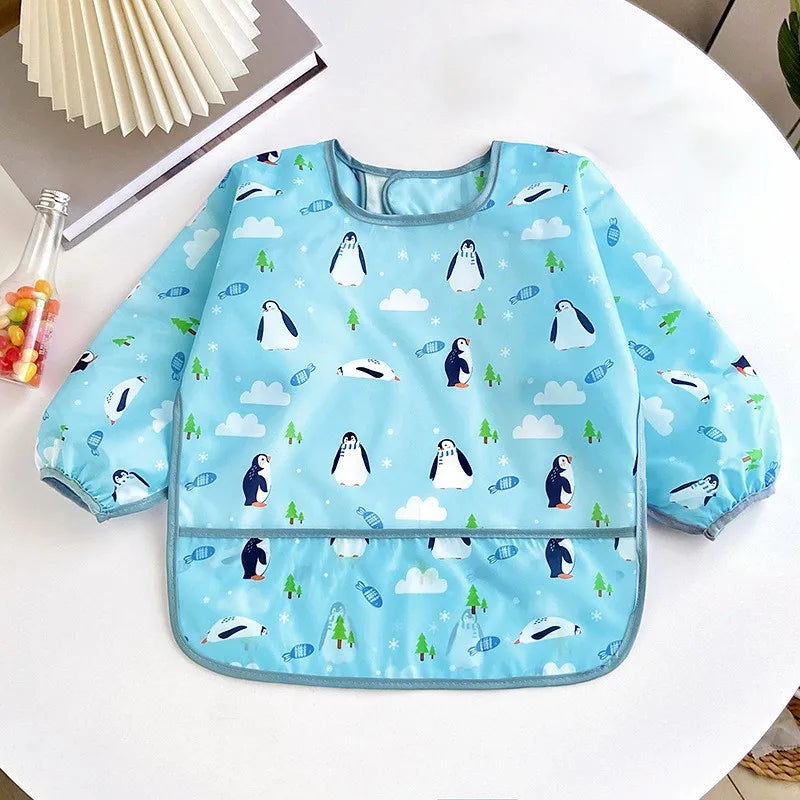 Waterproof long-sleeved bibs: comfort, style and zero stains!
