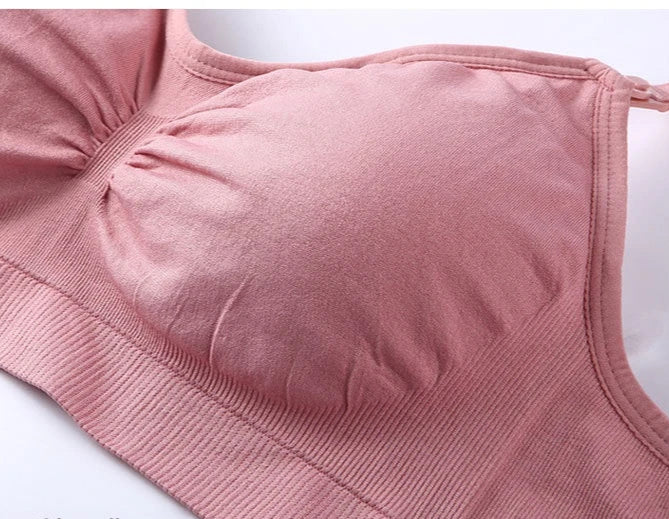 🤱 Soutien-gorge maternité sans armatures – respirant, clips d’allaitement, maintien anti-relâchement