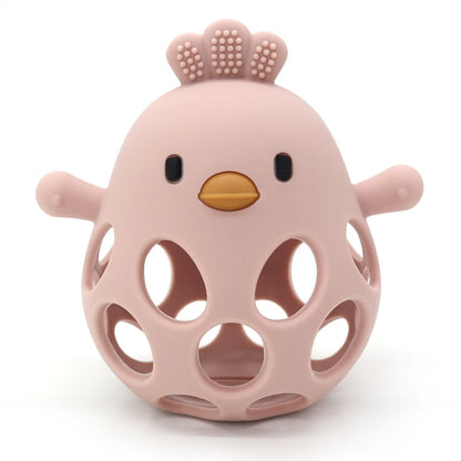 Anneau de dentition en silicone : soulage les gencives et amuse les petites mains !