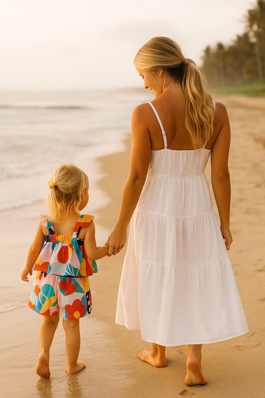 Ensemble 2 pièces fille : des fleurs et de la couleur ! - ( 9 mois au 6 ans)