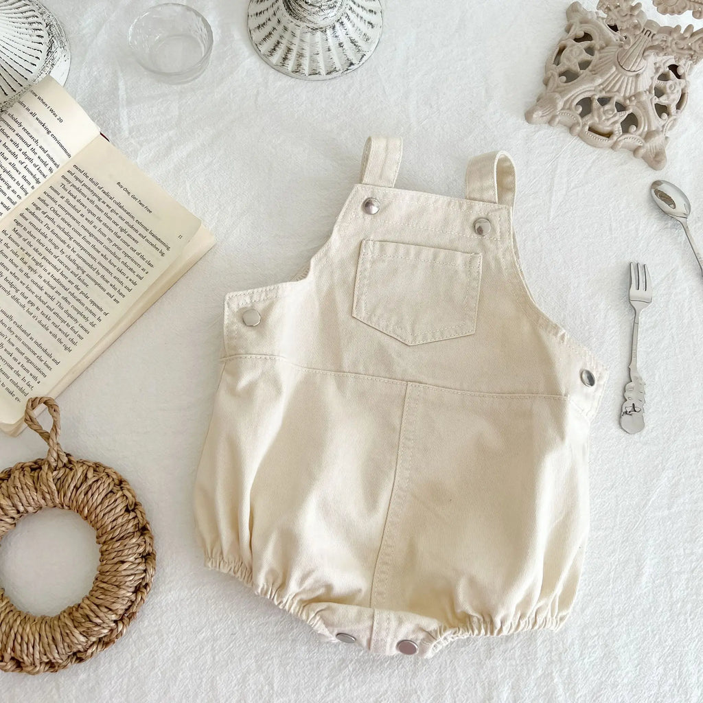 Denim romper: a trendy look (boys and girls)