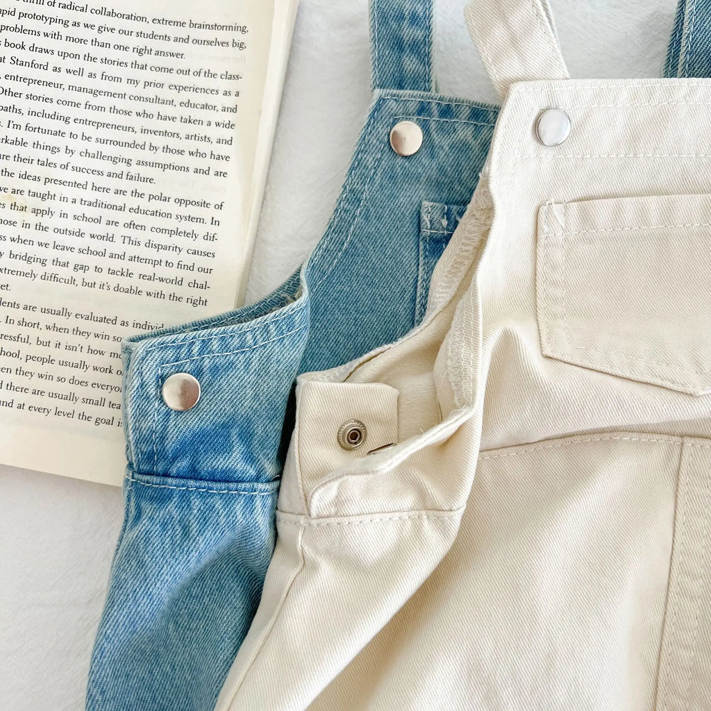 Denim romper: a trendy look (boys and girls)