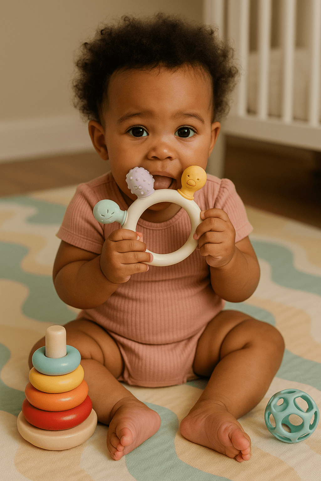 Anneau de dentition Erduo : soulage, amuse et rassure ! - FamilyLK