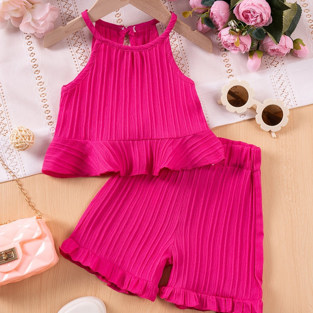 Duo débardeur + short pour petite fille : confort estival au naturel ! - FamilyLK