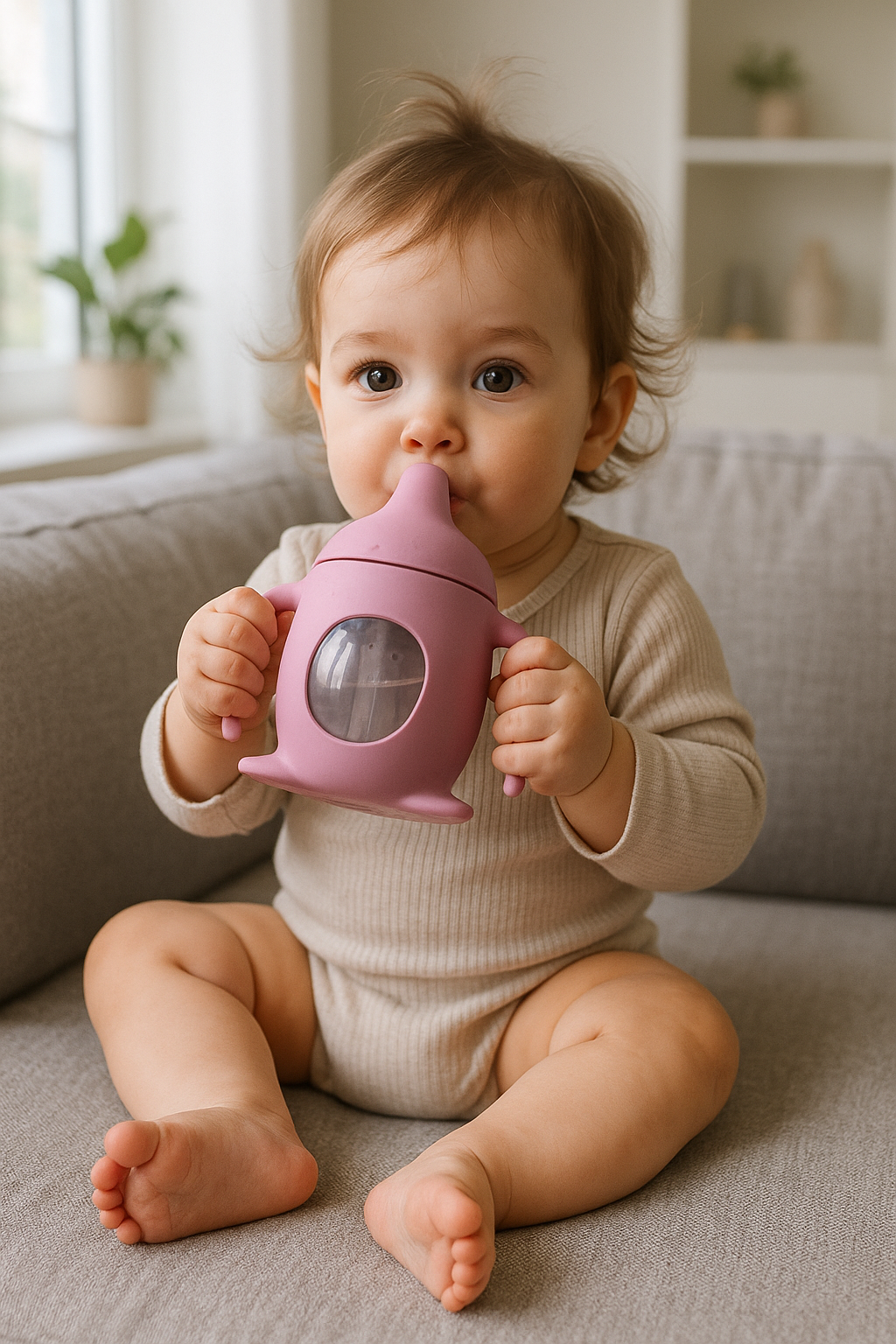 Kdis silicone cup: drinking becomes child's play!
