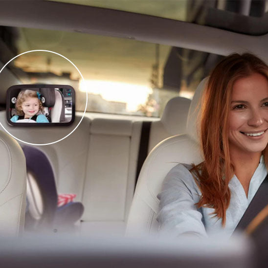 Baby car mirror: the visual connection for peaceful journeys