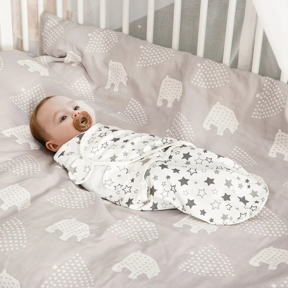 🛌Newborn Sleeping Bag + Hat (0-3 Months) – Summer – Breathable &amp; Soft Cotton