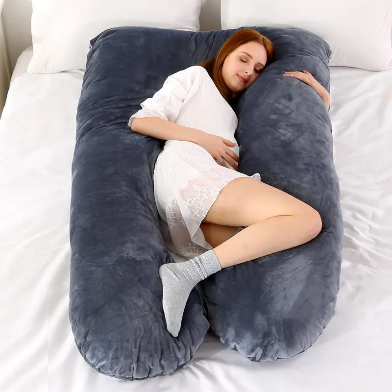 🌙 Maternity pillow 120×70 cm – comfortable, pregnancy &amp; breastfeeding support, soft cushion